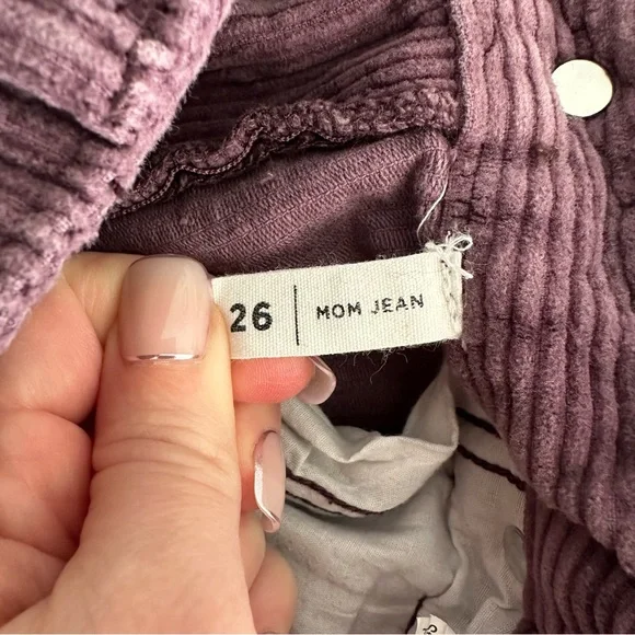 PacSun Corduroy Straight Leg Jeans in Plum - Picture 5 of 9